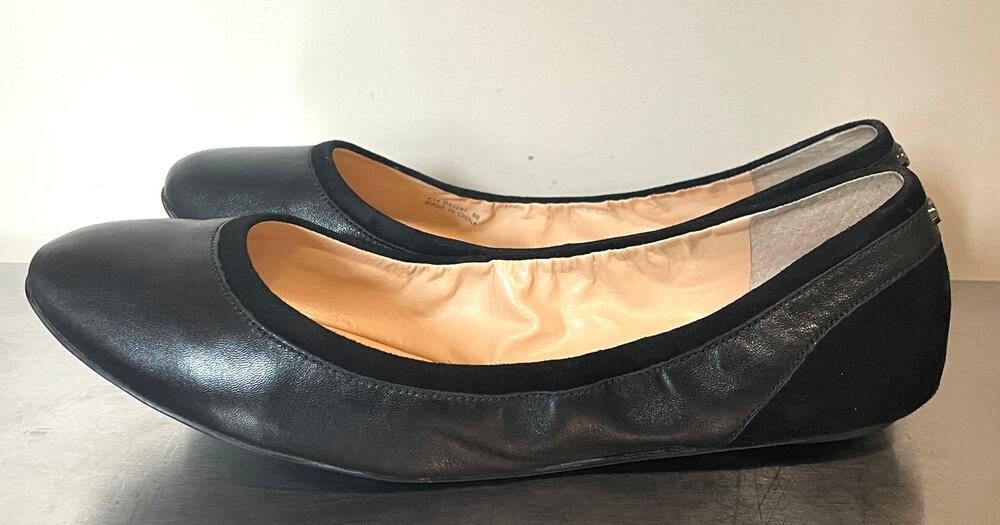 Cole Haan Women's Avery Ballet Flats Black Leather Size 8
